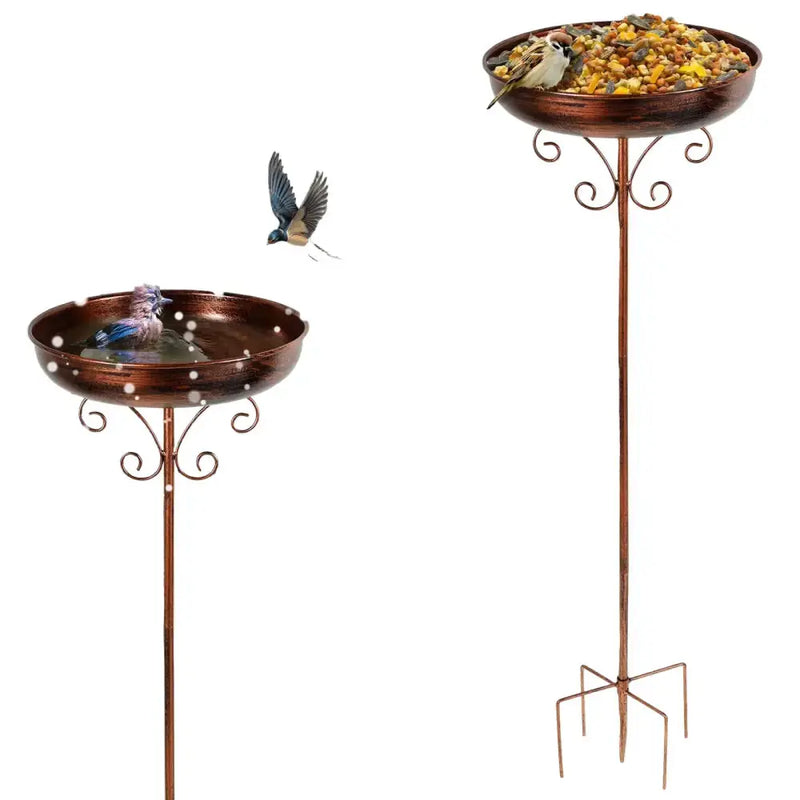 Metal Garden Bird Bath (3 designs available) by Habicare