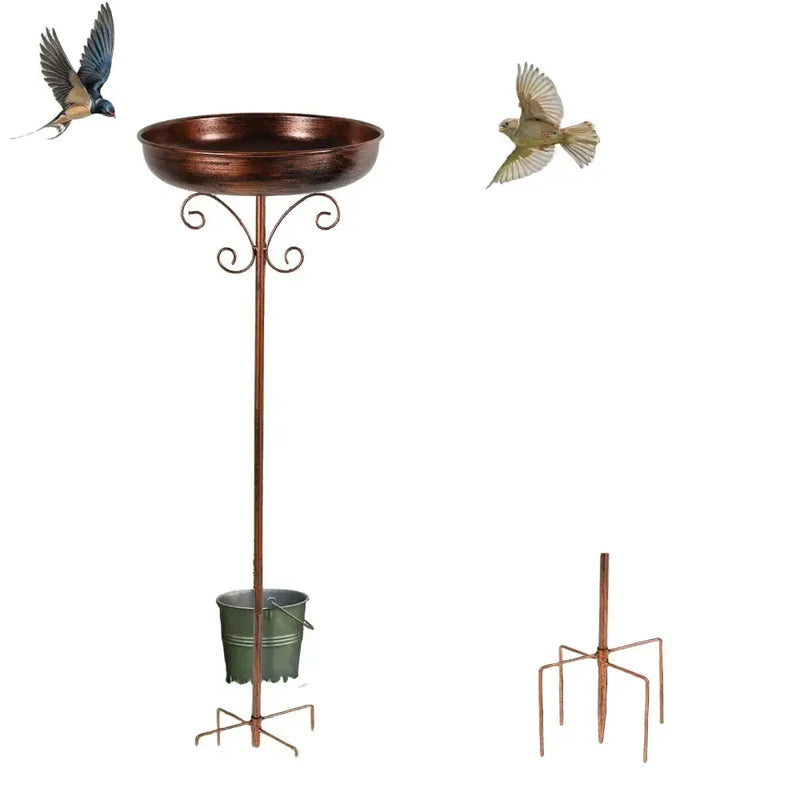 Metal Garden Bird Bath (3 designs available) by Habicare