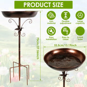 Metal Garden Bird Bath (3 designs available) by Habicare