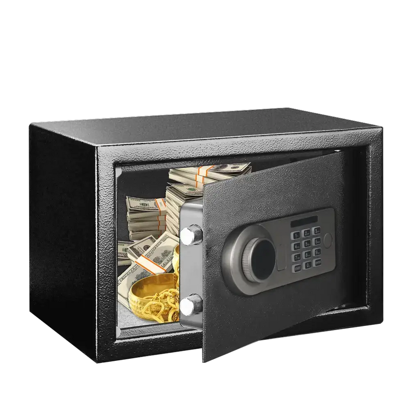 Metal Storage Safe with Keypad Lock (available in Black & Khaki) by Habicare