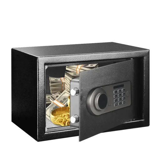 Metal Storage Safe with Keypad Lock (available in Black & Khaki) by Habicare