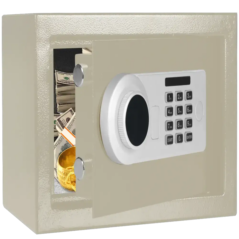 Metal Storage Safe with Keypad Lock (available in Black & Khaki) by Habicare