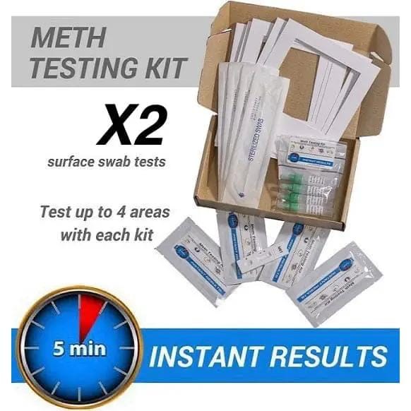 9eight5 Tools & Kits (multipurpose) Meth Test Kit - 2 x Instant On-site Test Kits (Recommended for a Single Room or Area) Meth Test Kit - 2 x Instant On-site Test Kits (Recommended for a Single Room or Area)