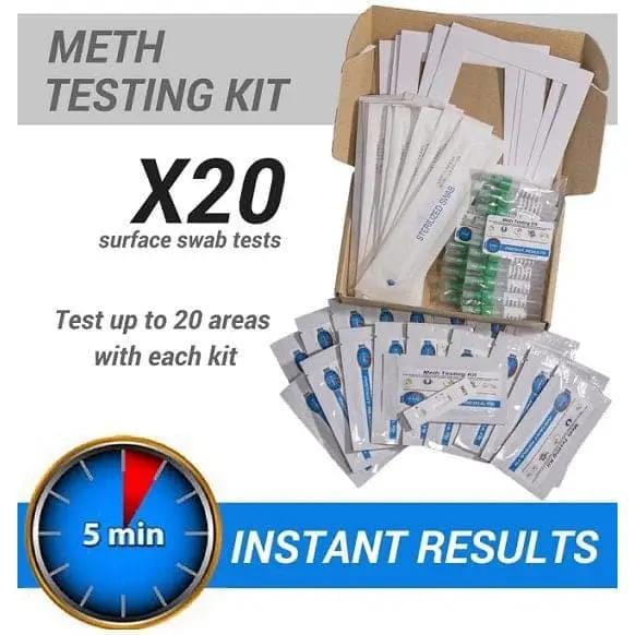9eight5 Tools & Kits (multipurpose) Meth Test Kit - 20 x Instant On-site Test Kits (For Landlords) Meth Test Kit 20 Pack Instant On Site Drug Test