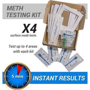9eight5 Tools & Kits (multipurpose) Meth Test Kit - 4 x Instant On-site Test Kits (Recommended for a 1 Bedroom Home) Meth Test Kit - 4 x Instant On-site Test Kits (Recommended for a 1 Bedroom Home)