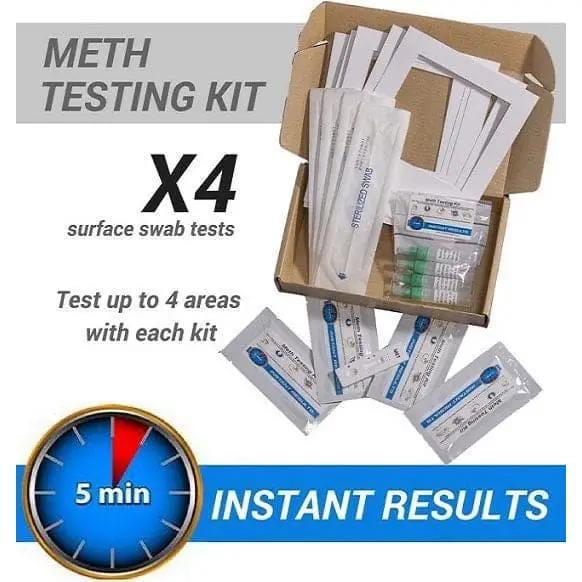 9eight5 Tools & Kits (multipurpose) Meth Test Kit - 4 x Instant On-site Test Kits (Recommended for a 1 Bedroom Home) Meth Test Kit - 4 x Instant On-site Test Kits (Recommended for a 1 Bedroom Home)