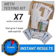 9eight5 Tools & Kits (multipurpose) Meth Test Kit - 7 x Instant On-site Test Kits (Recommended for a 4 Bedroom Home) Meth Test Kit 7 Pack Instant On Site Drug Tests