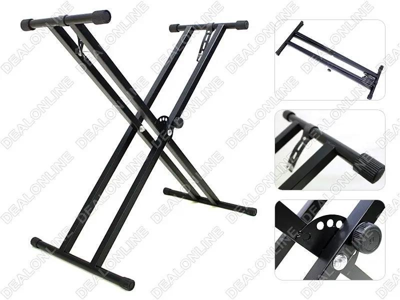 Foldable Double-X Shaped Keyboard Stand by dealonline.co.nz