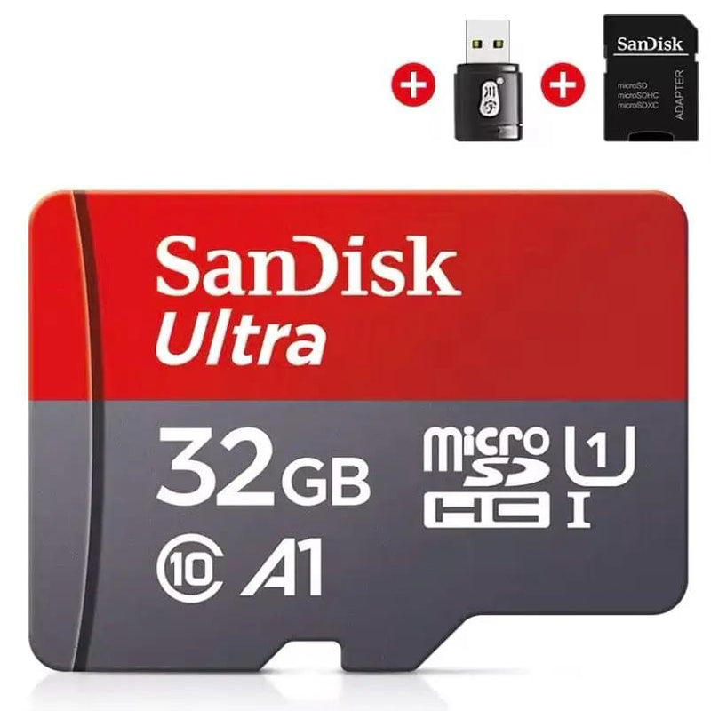 Micro SD Memory Card (32GB) & Adapter - SanDisk by 9eight5