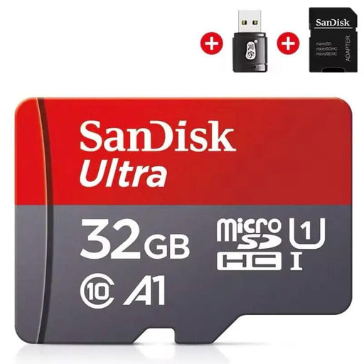 Micro SD Memory Card (32GB) & Adapter - SanDisk by 9eight5