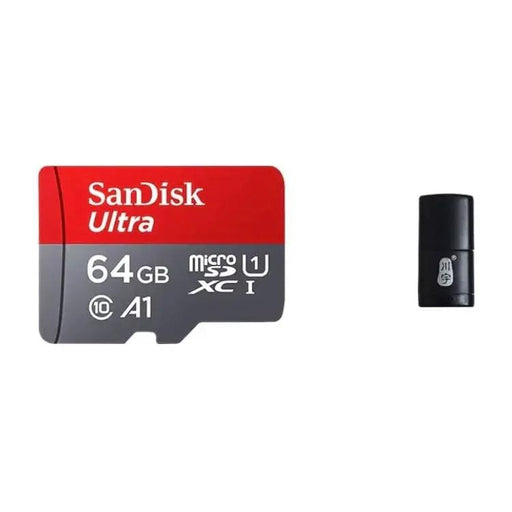Micro SD Memory Card (64GB) & Adapter - SanDisk by 9eight5