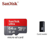 Micro SD Memory Card (64GB) & Adapter - SanDisk by 9eight5