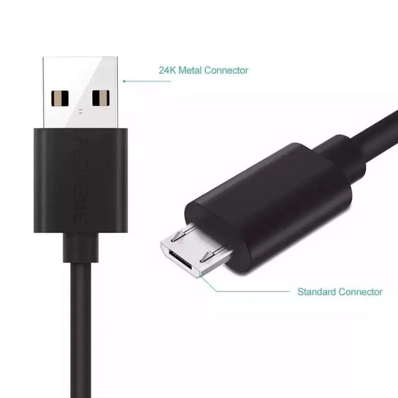 Micro USB Cable - 25cm (Black) by 9eight5