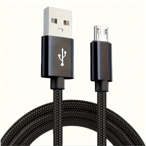 techplus Micro USB Nylon Braided Cable – Fast Charging & Data Sync Nylon Braided Micro USB Cable Fast Charging Data Sync