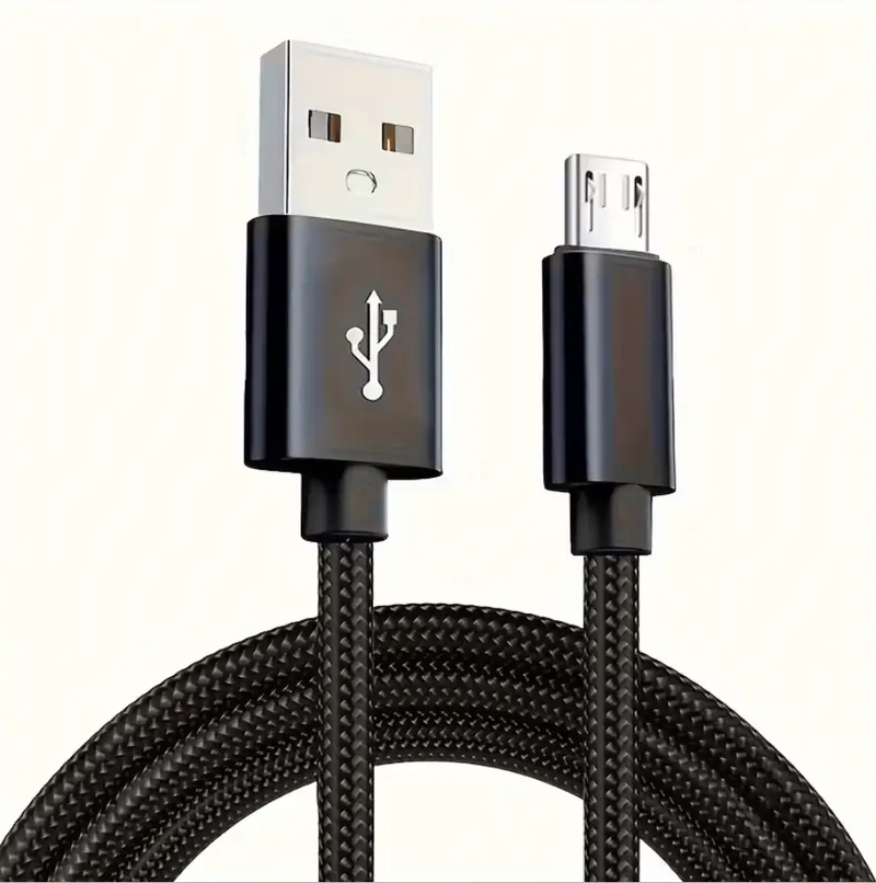 Micro USB Nylon Braided Cable – Fast Charging & Data Sync by techplus