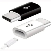 9eight5 Electronics Accessories Micro USB to Type C Adapter (Black) Micro USB To USB C Adapter Black Data Transfer