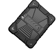 Microsoft Surface Go 3 (10.5 Inch) Rugged Shockproof Case with Kickstand (Black) by techplus