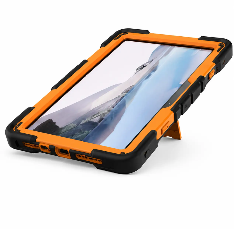 Microsoft Surface Go 3 (10.5 Inch) Rugged Shockproof Case with Kickstand (Orange) by techplus