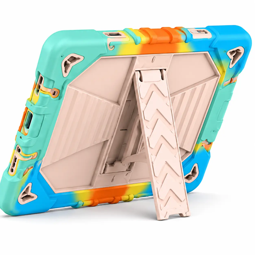 Microsoft Surface Go 4 (10.5 Inch) Rugged Shockproof Case with Kickstand (Rainbow) by techplus