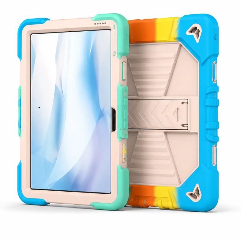 Microsoft Surface Go 3 (10.5 Inch) Rugged Shockproof Case with Kickstand (Rainbow) by techplus