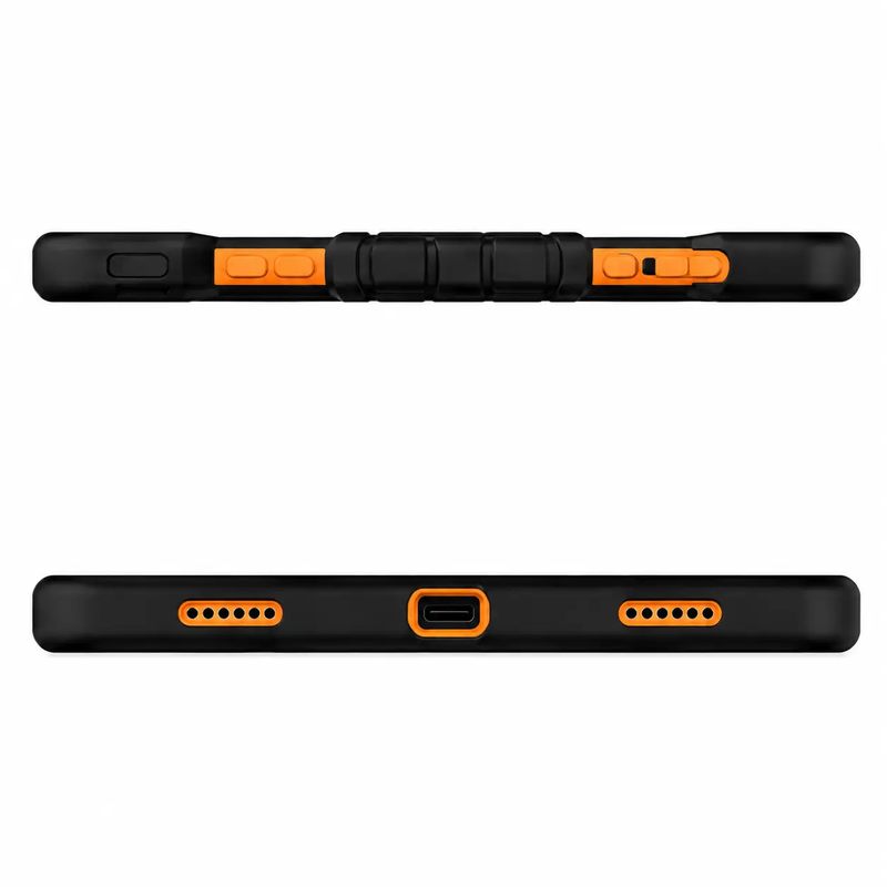 Microsoft Surface Go 4 (10.5 Inch) Rugged Shockproof Case with Kickstand (Orange) by techplus