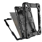 Microsoft Surface Go 2 (10.5 Inch) Rugged Shockproof Case with Kickstand (Black) by techplus