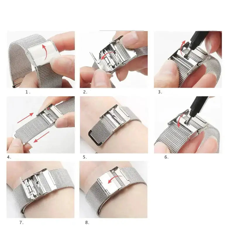 Milanese Strap for the Garmin Venu/Vivoactive/Forerunner Series (20mm/22mm) (4 colours available) by Habicare