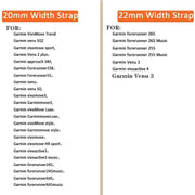 Milanese Strap for the Garmin Venu/Vivoactive/Forerunner Series (20mm/22mm) (4 colours available) by Habicare