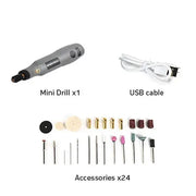 Mini Cordless Electric Drill & Grinder Set by Habicare