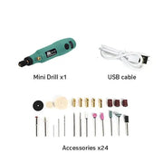 Mini Cordless Electric Drill & Grinder Set by Habicare