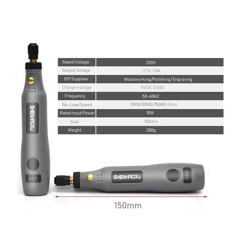 Mini Cordless Electric Drill & Grinder Set by Habicare