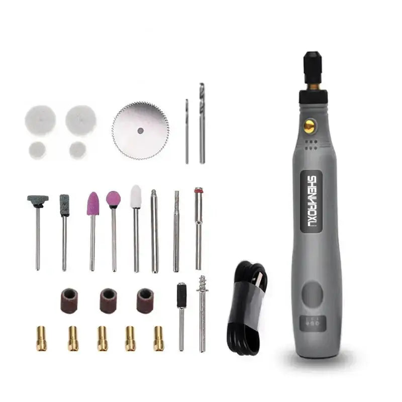 Mini Cordless Electric Drill & Grinder Set by Habicare