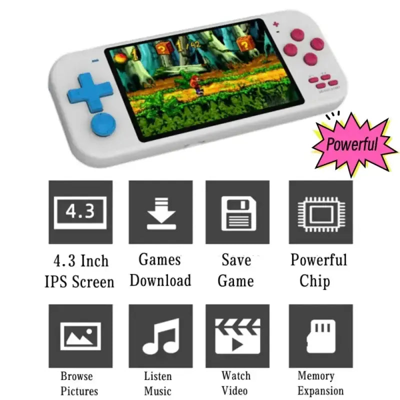 Mini Handheld Game Console – 8/32GB, 10000 Games (3 colours available) by Habicare