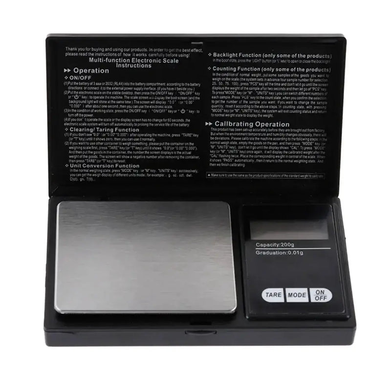 Mini Jewelry Pocket Scale 0.01g Digital Stainless Steel Portable Balance (4 sizes available) by Habicare