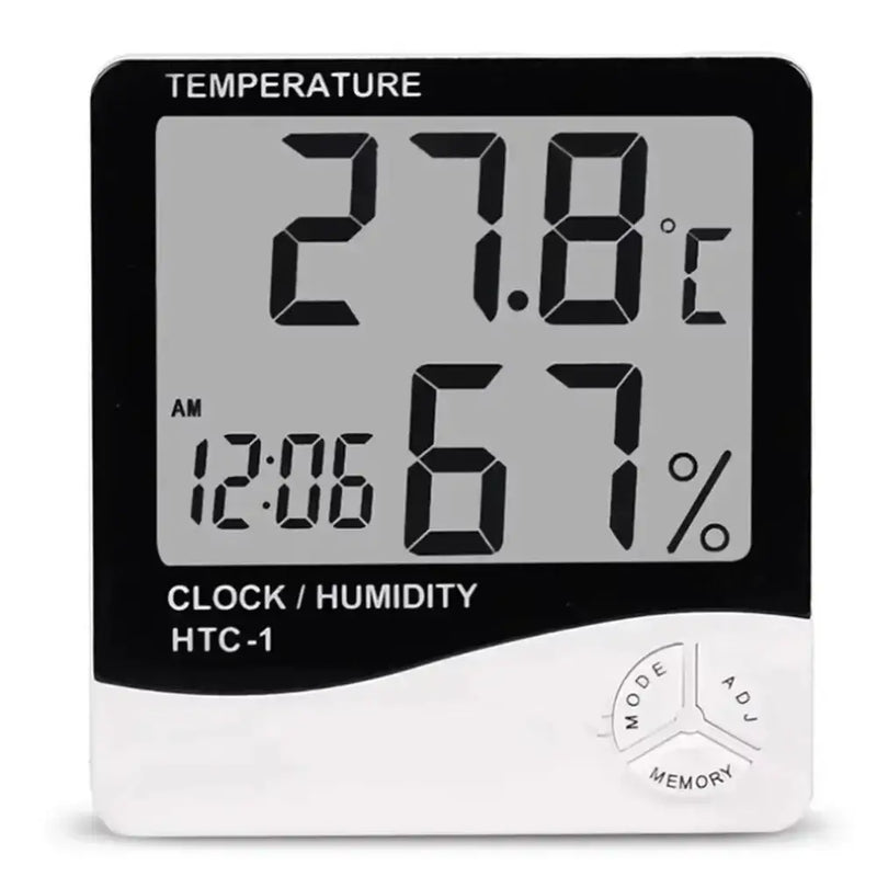 Mini LCD Digital Thermometer Hygrometer for Indoor Use (available in 2 types in packaging) by Habicare