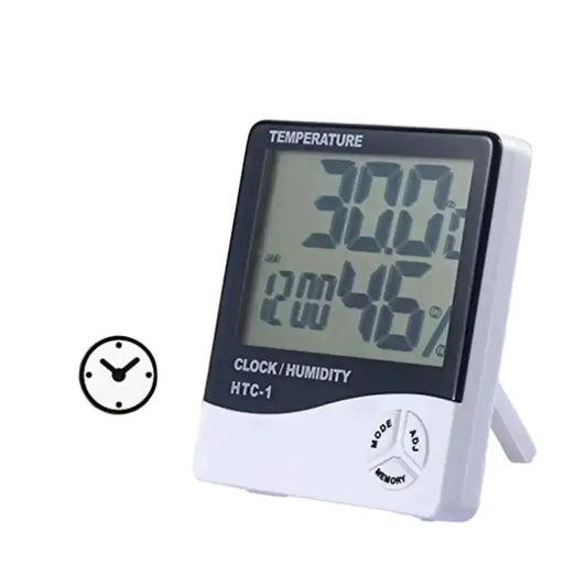 Mini LCD Digital Thermometer Hygrometer for Indoor Use (available in 2 types in packaging) by Habicare