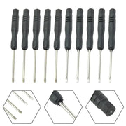 Mini Slotted & Cross Screwdriver Set – 3,22" / 2mm (10Pcs) by Habicare