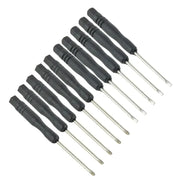 Mini Slotted & Cross Screwdriver Set – 3,22" / 2mm (10Pcs) by Habicare