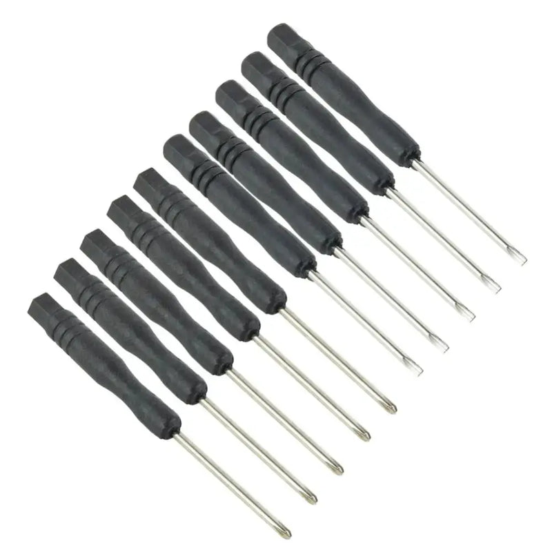 Mini Slotted & Cross Screwdriver Set – 3,22" / 2mm (10Pcs) by Habicare