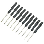 Mini Slotted & Cross Screwdriver Set – 3,22" / 2mm (10Pcs) by Habicare