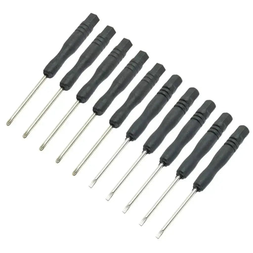 Mini Slotted & Cross Screwdriver Set – 3,22" / 2mm (10Pcs) by Habicare