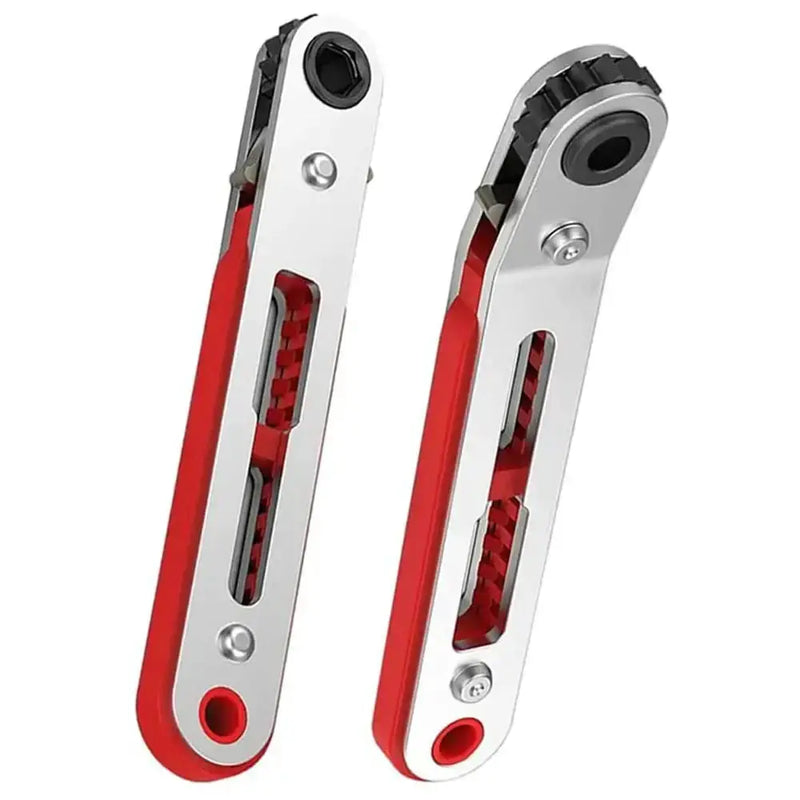 Mini Two-Way Ratchet Screwdriver – Flat/Hex Head (3 type of sets available) by Habicare