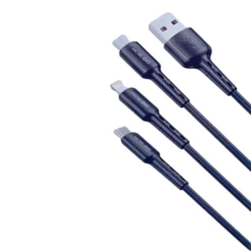 9eight5 Electronics Accessories Mobigo 1.2m 3 In 1 Cable GO3TLM Mobigo 1.2m 3 In 1 Cable GO3TLM