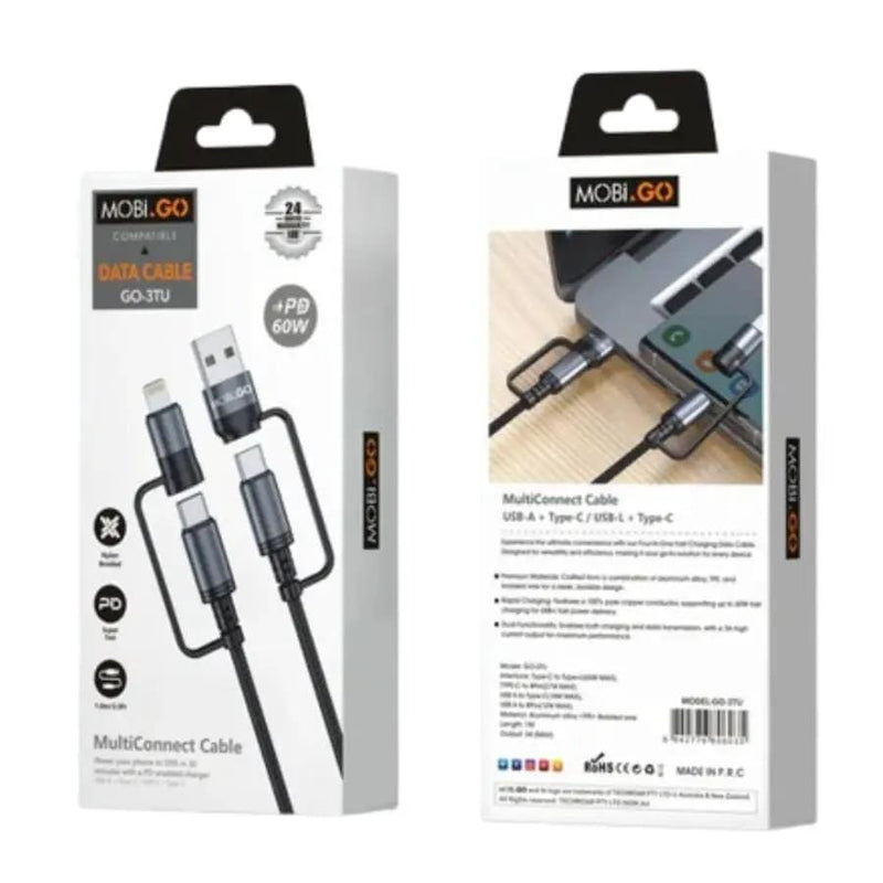 9eight5 Accessories Mobigo 1m 60W 4 in 1 Cable GO3TU Mobigo 1m 60W 4 in 1 Cable GO3TU