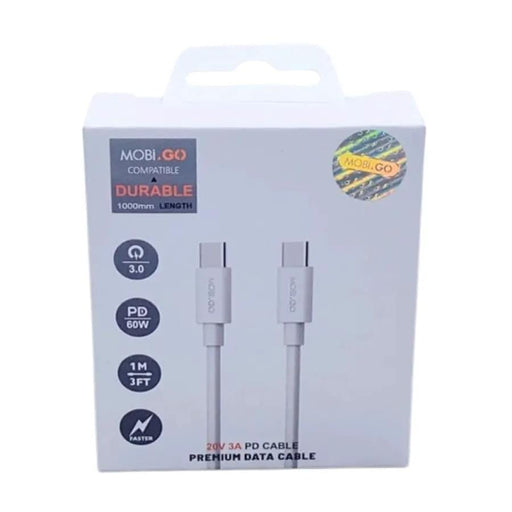 9eight5 Accessories Mobigo 1m 60W Type-C to C cable 201TT Mobigo 1m 60W Type-C to C cable 201TT