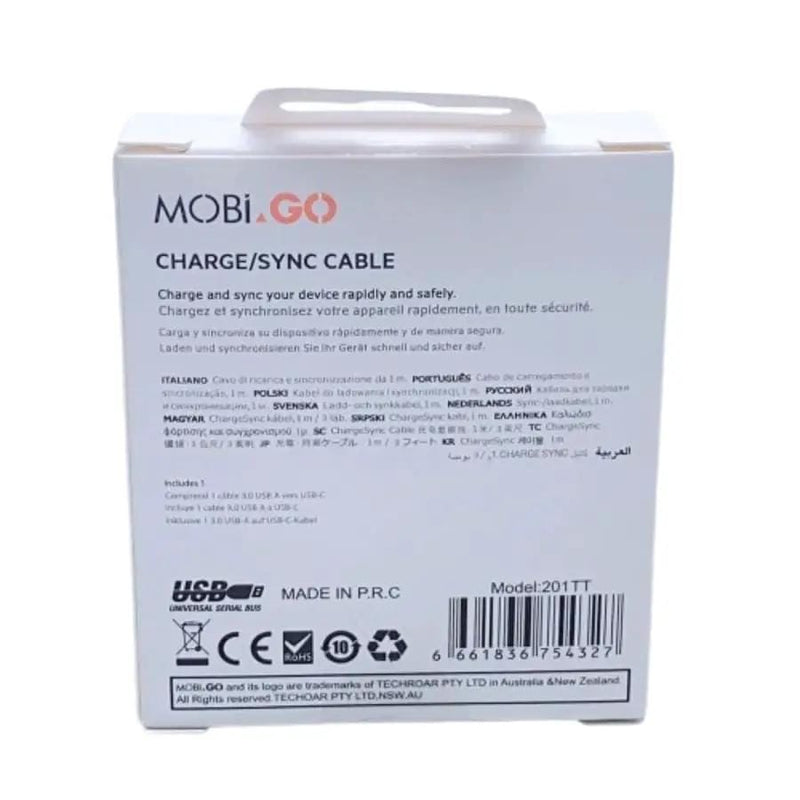 9eight5 Accessories Mobigo 1m 60W Type-C to C cable 201TT Mobigo 1m 60W Type-C to C cable 201TT