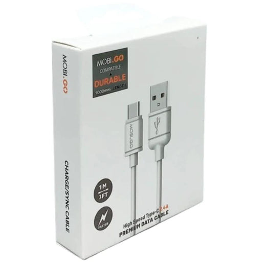 9eight5 Accessories Mobigo 1m USB-A to C cable 201T Mobigo USB A To USB C Cable 1M High Speed 2.4A