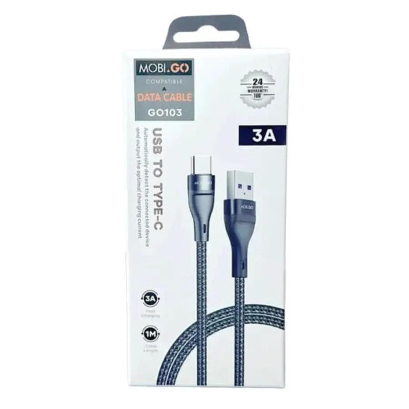 9eight5 Accessories Mobigo 1m USB-A To C Cable G0103 Mobigo 1m USB A To USB C Cable G0103 Charging And Data