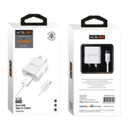 9eight5 Accessories Mobigo 2.1A wall charger with USB-A to C combo GO304 Mobigo 2.1A wall charger with USB-A to C combo GO304