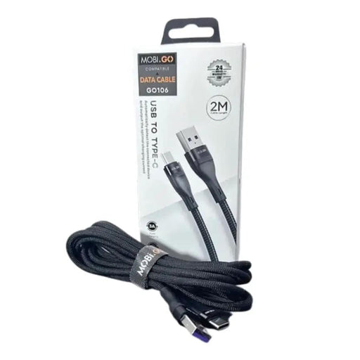 9eight5 Accessories Mobigo 2m USB-A to C cable GO106 Mobigo 2M USB A to USB C Cable GO106 Fast Charging